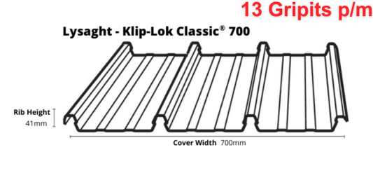 Leaf Stopper COMGUARD - Lysaght - Klip-Lok 700 Hi-Strength